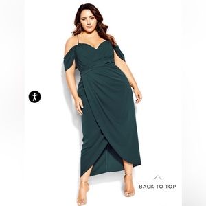 NWT Citychic Emerald Entwine Maxi Dress.